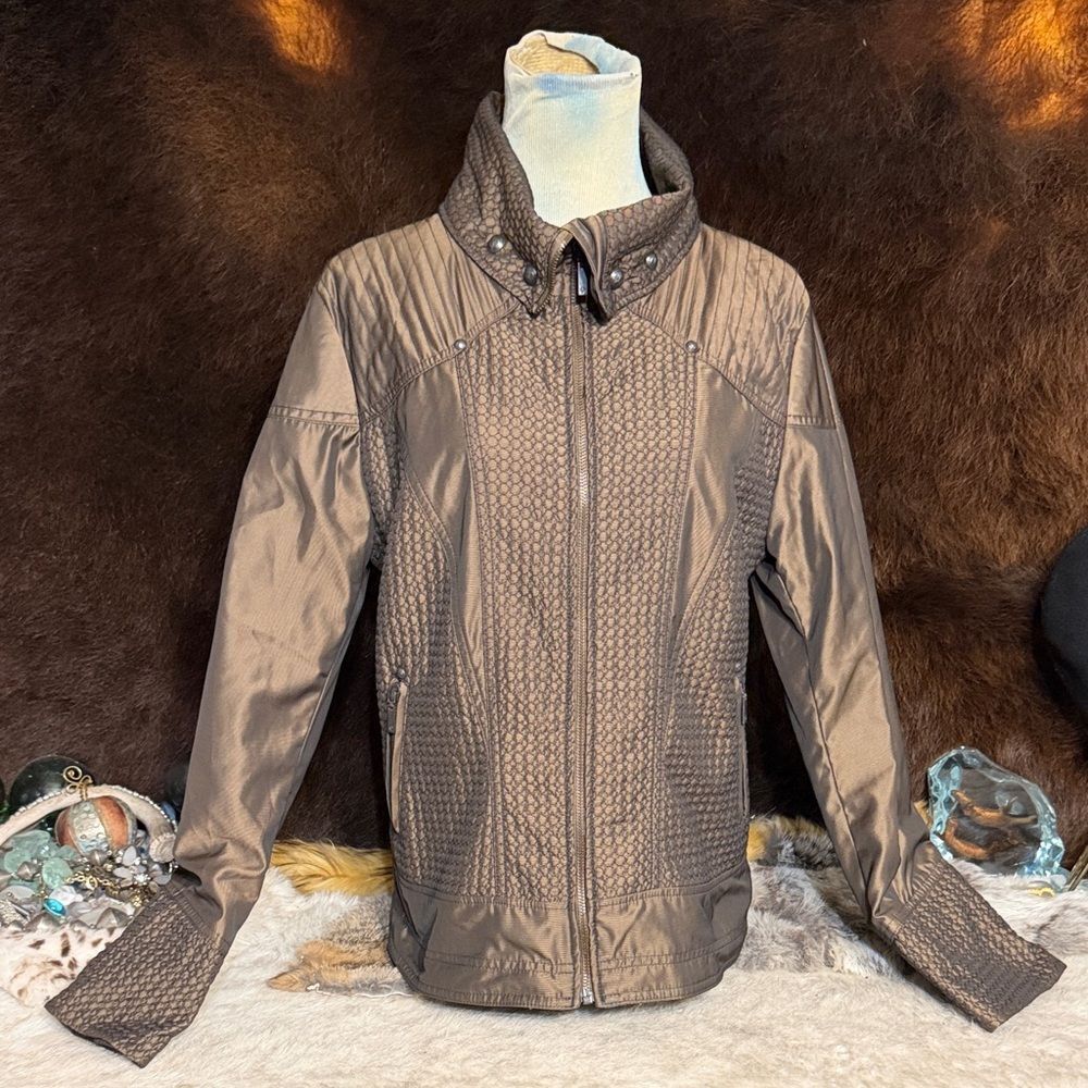 Brown Textured Jacket M (4000)